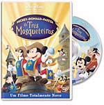 filme DVD Os Tres Mosqueteiros-Mickey-Donald-Patet